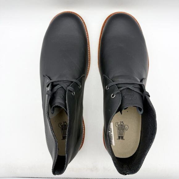 Georgia Boot Mens Small Batch Chukka Boots US 13 Wide EU 47 Black Leather SR EUC main image 5